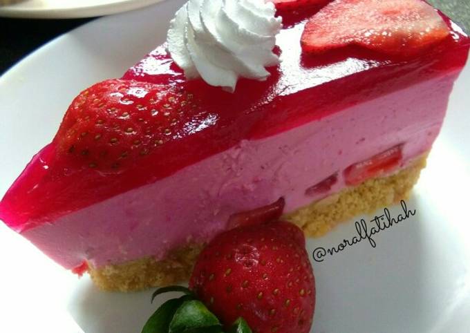 Resipi Strawberry Cheese Cake Oleh Nor Al Fatihah Cookpad