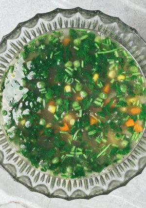 รูปของ ซุปผักชีมะนาว / lemon coriander soup 🍋 🍲