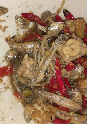 Foto resep Oseng teri asin pedas😘