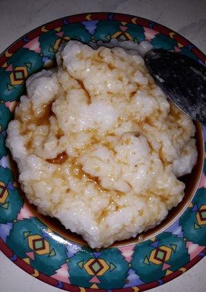 Foto resep Bubur nasi kelapa parut