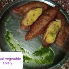 A picture of ब्रेड वेजीटेबल सोले.