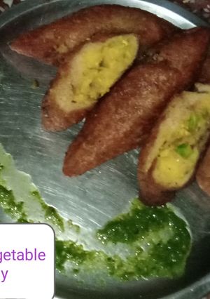 A picture of ब्रेड वेजीटेबल सोले.