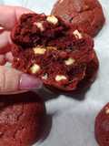 Galletas Red Velvet con chocolate blanco