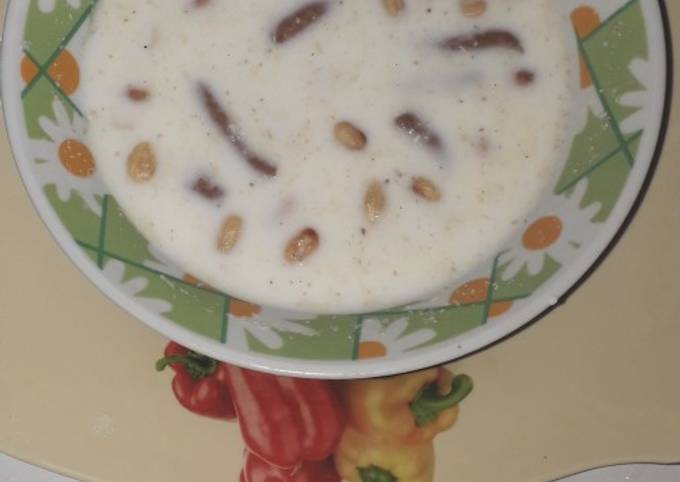 Ijebu garri with milk
