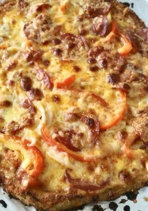 Una foto de Keto pizza