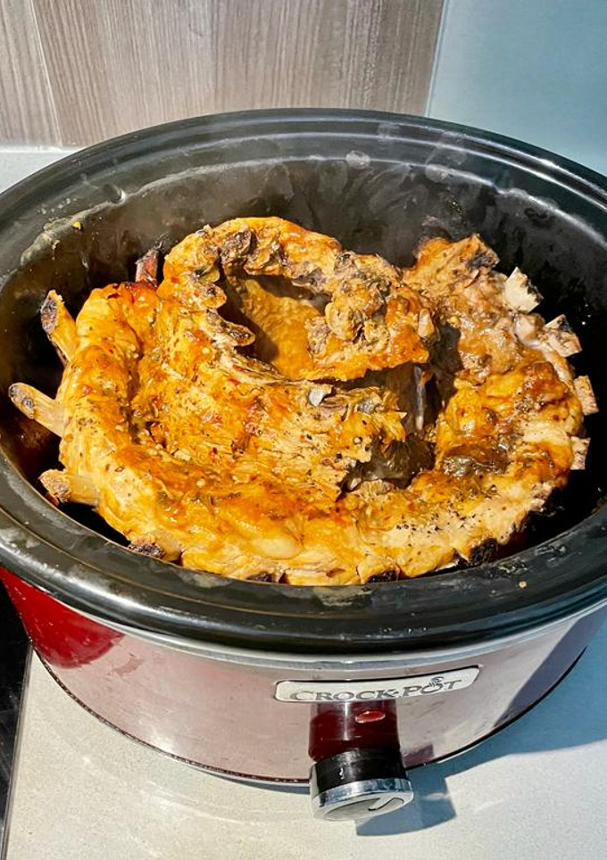Una foto de Costillas BBQ en Crockpot
