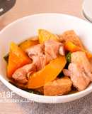 南瓜燉肉_電子鍋料理