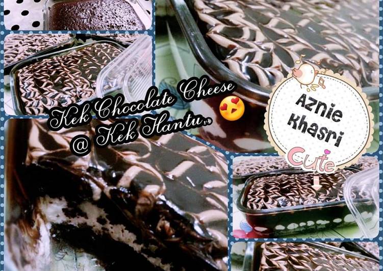 Cara Gampang Menyiapkan Kek Chocolate cheese @ Kek Hantu Anti Gagal