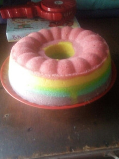 Foto resep Bolu kukus pelangi lembut