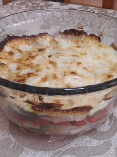 Una foto de Lasaña de patata sin gluten vegana