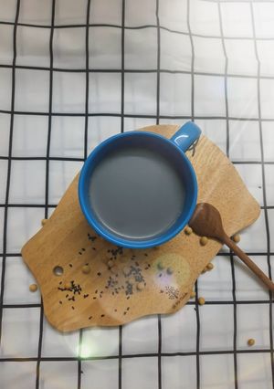 Hình của món Sữa đậu nành mè đen.