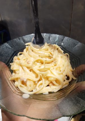 Foto resep Fettuccine carbonara ala mamii wil