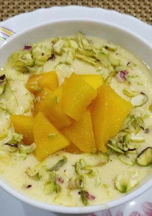 A picture of Mango Rabdi.