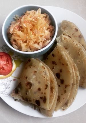A picture of Chapati With Fried Cabbage #localfoodcontest NAIROBI SOUTH.