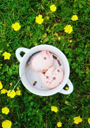 Une photo de Glace aux fraises tagada