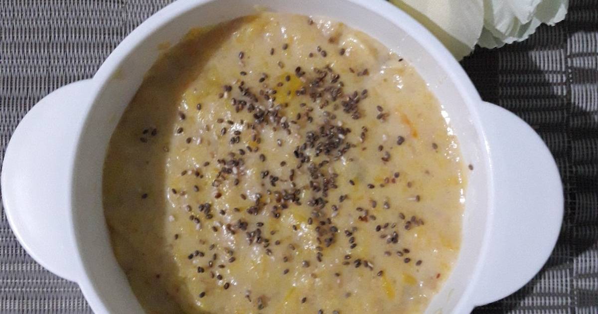 Resep Mpasi 9 bulan (oat labu kuning kurma) oleh justisia pradnya Cookpad