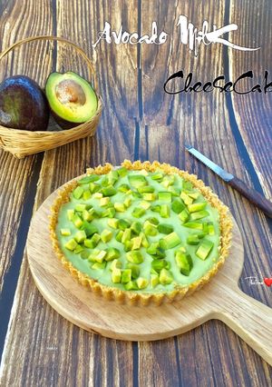 Hình của món Avocado MilK Cheesecake.