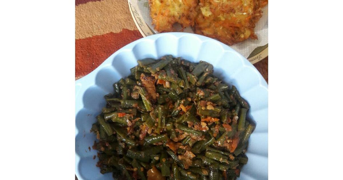 Kacang Panjang Pedes Masakan Jawa