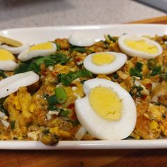 A picture of Garlic butter eggs.
