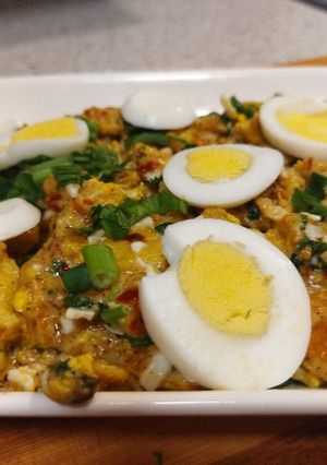 A picture of Garlic butter eggs.