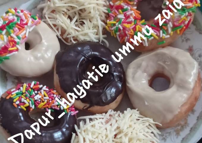 Anti Ribet, Membuat Donat tepung simple (no kempet saat sudah matang atau digoreng) Enak