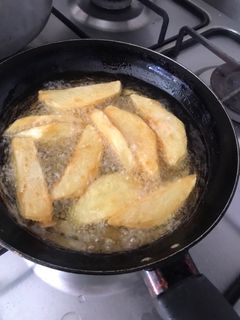 Una foto de Tostones de papas fritas