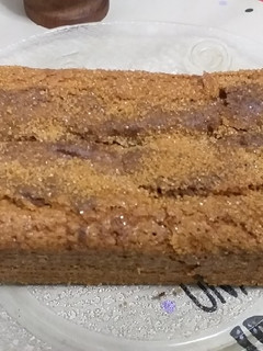 Una foto de Budín de banana y cacao (Con aceite y sin lácteos)