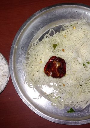 A picture of Idiyappam.