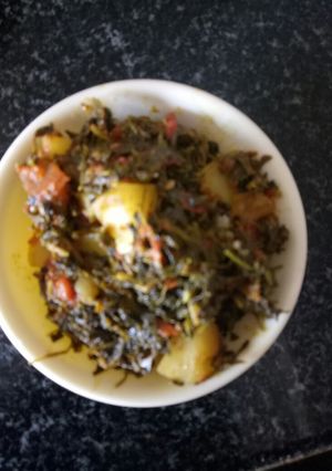 A picture of Aloo methi.