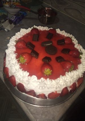 صورة لوصفة كيكة الفراولة