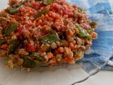 Ensalada templada de lentejas y salsa Korma