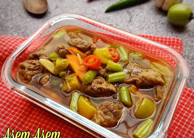 Asem - Asem Daging Sapi : Must Try 😋😍