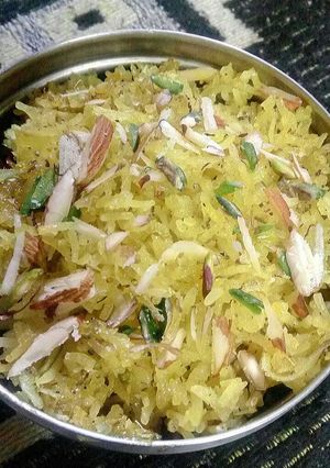 A picture of Yellow Chawal.