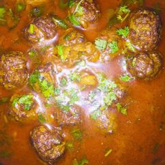 Mutton kofta curry A picture of Mutton kofta curry.