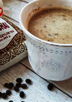Kávés chai latte recept fotója