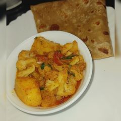 A picture of Fried Aloo Gobhi Masala🥔.
