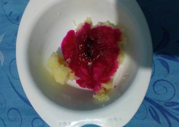 Resep Pure Kentang saus buah naga oleh Hayati Dwiguna ...