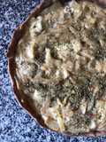 Tarta de cebolla y queso + salsa blanca ❤️ masa integral