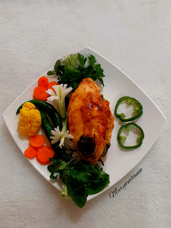 عکسی از دستور سینه مرغ شکم پر (رژیمی)
