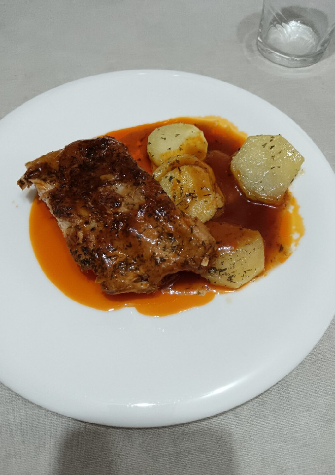 Una foto de Costilla a la barbacoa sin horno