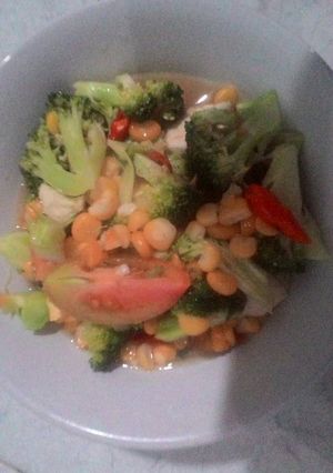 Foto resep Tumis brokoli jagung manis