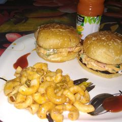 A picture of Mayo with macaroni salad.