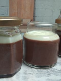 Foto resep Puding Cokelat Vla Vanila