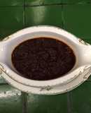 Salsa de jamaica con chile ancho