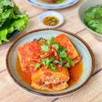 Đậu Hủ Nhồi Thịt Sốt Cà Chua