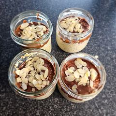 A picture of Vanilla Chocolate Overnight Oats.