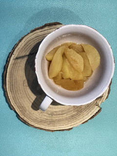 Una foto de Fruta cocida a la vainilla para bebés