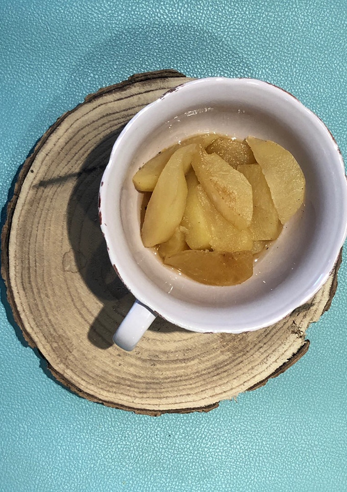 Una foto de Fruta cocida a la vainilla para bebés