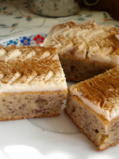Banánkocka fahéjas mascarpone krémmel (Gluténmentes) recept fotója