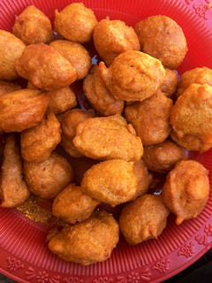 A picture of Kosai/beans cake.